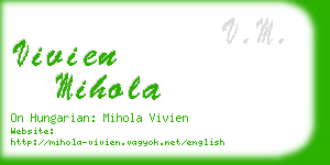 vivien mihola business card